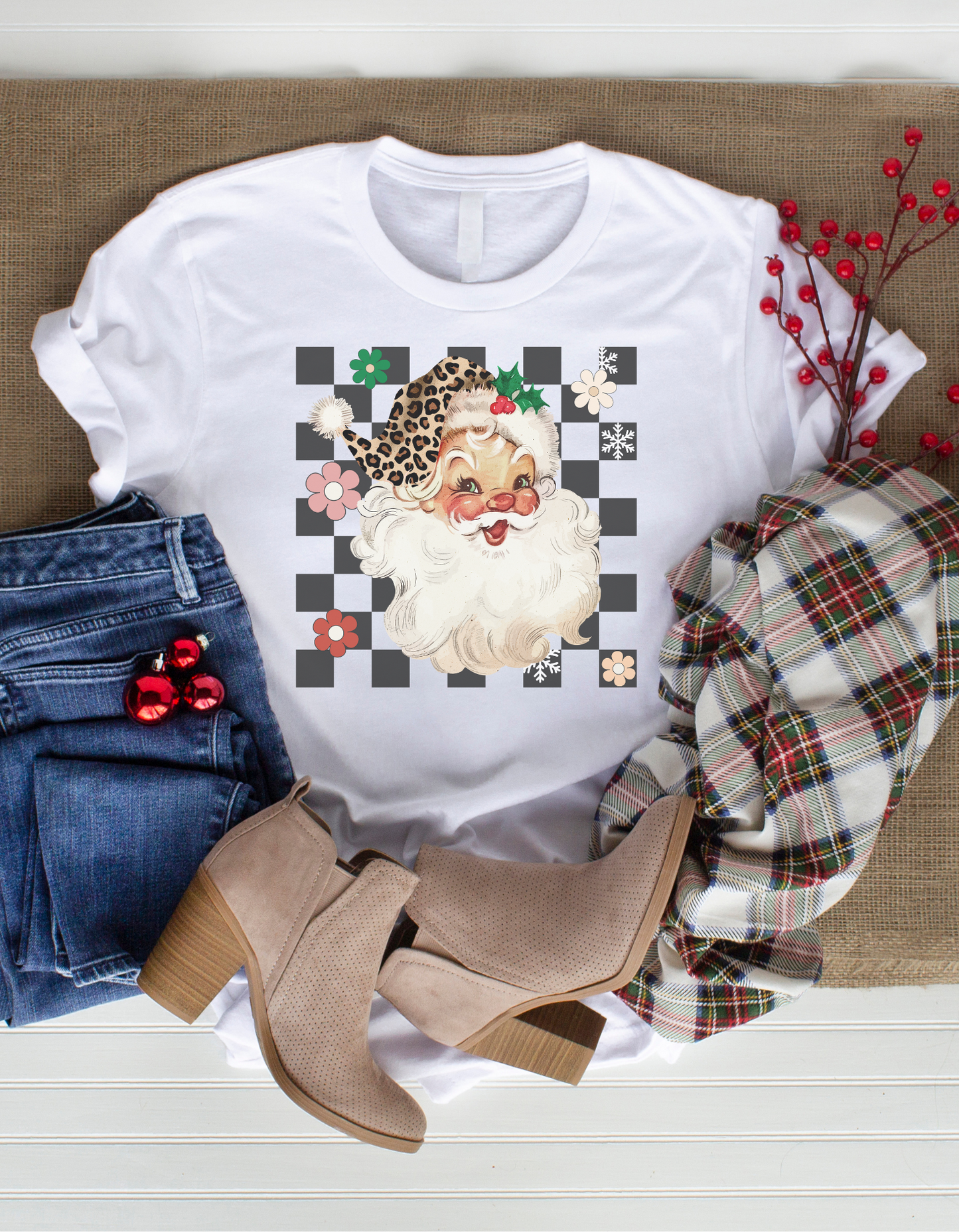 Santa Checkered