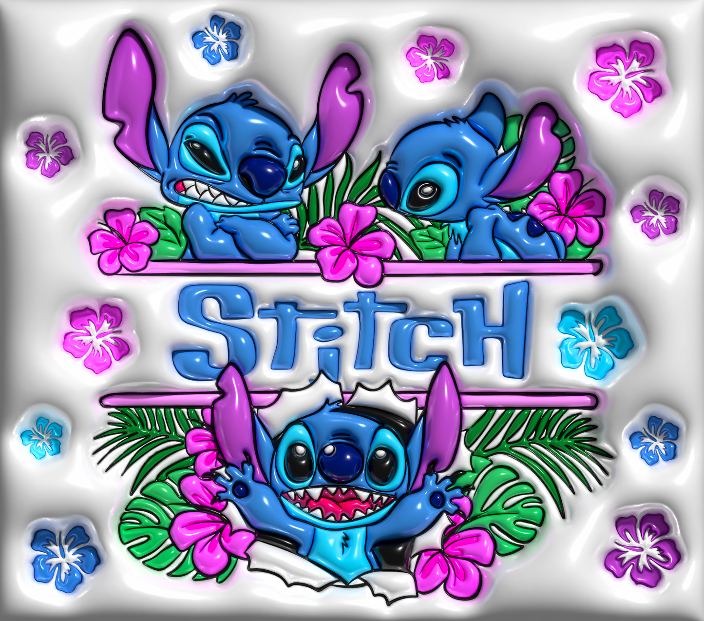 Stitch Blue Purple