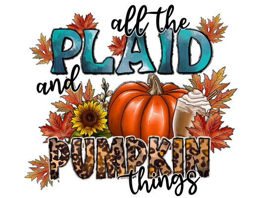 All the Plaid and Pumpkin Things HTV